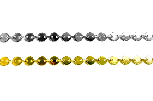 Collar plata 925 mini plaquitas 4mm