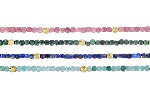 Sterling silver semiprecious stone necklace