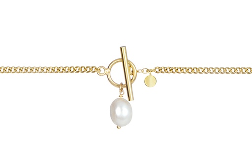 [16896N4000PBLDO] Sterling silver 8mm pearl necklace