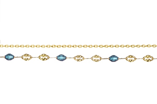 [16905N38E5ETUDO] Collar plata 925 doble cadena esmalte transparente