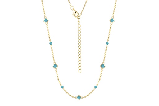 Collar plata 925 mini flor