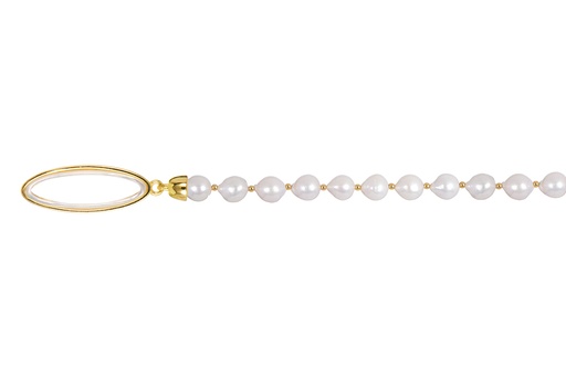 [17377N5000PBLDO] Sterling silver 7-8mm freshwater cultured pearl necklace with nacre closure