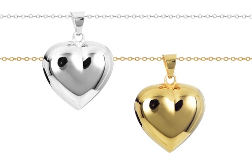 Sterling silver heart necklace