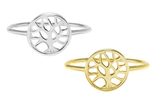Silver 925 tree ring