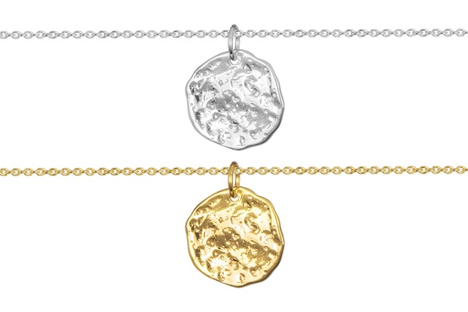 Collar plata 925 placa irregular