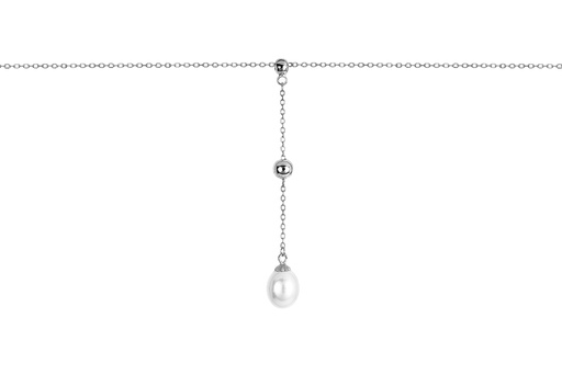 [18058N40E5PBLRD] Collar plata 925 bolas 4 y 5mm