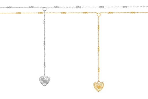 Sterling silver 14x13mm heart necklace