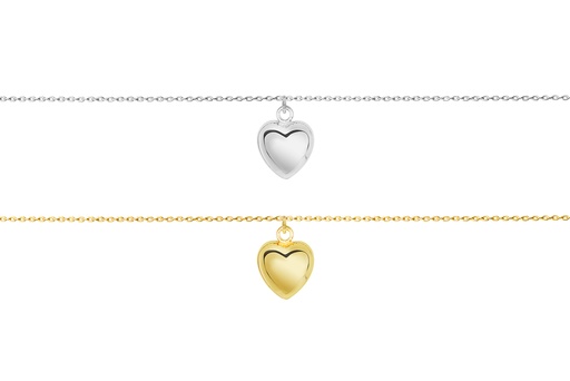 Collar plata 925 corazón 14x11mm