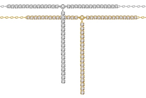 Collar plata 925 tennis 2mm