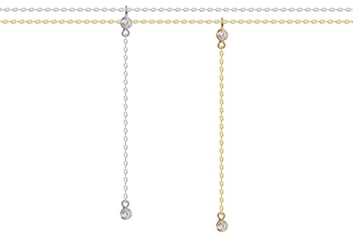 Sterling silver zirconia necklace