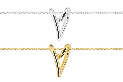 Collar plata 925 corazón 19x13mm