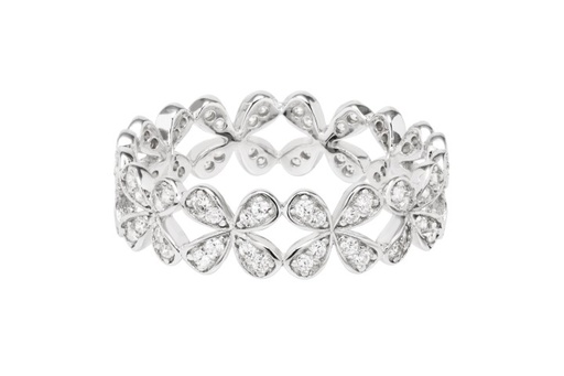 Anillo plata 925 flor zirconita 