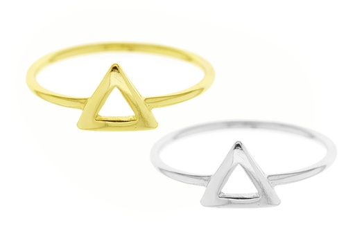 Silver 925 triangle ring