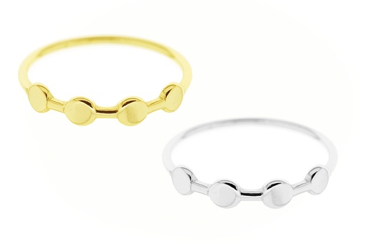 Anillo plata 925 cuatro circulos 