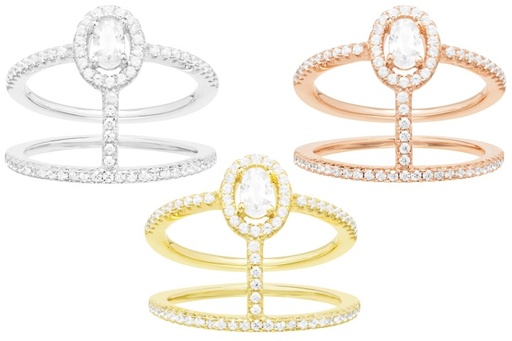 Anillo plata 925 con zirconita 