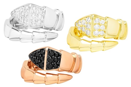 Anillo plata 925 con zirconita serpiente 