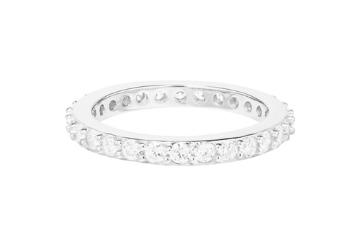 Anillo alianza plata 925 zirconita