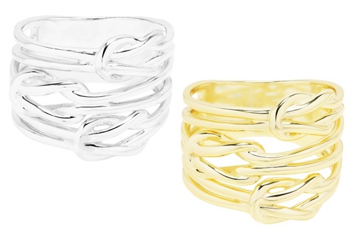 Anillo plata 925 triple nudo 