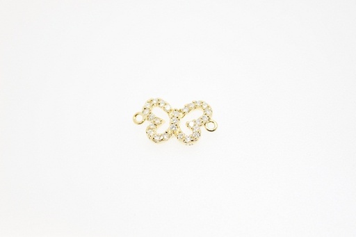 Entrepieza plata 925 zirconita mariposa 