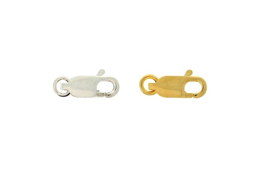 Lobster claw claps standard wgt with ring 13.60/16.10mm (pack of 5)