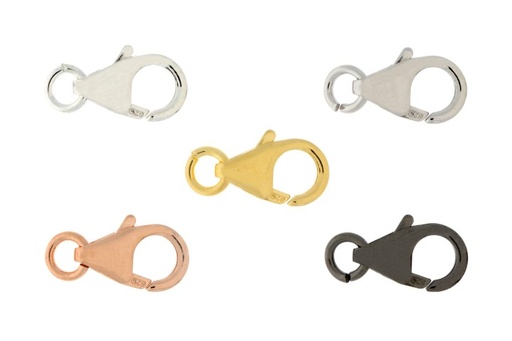 Mosquetón pera plata 925 7.00mm (pack de 30)