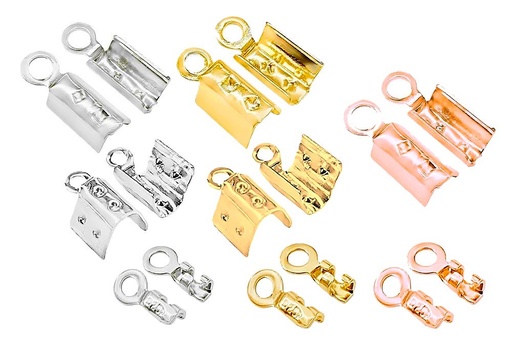 Silver 925 end cap finding 1.00/1.50/2.00/2.50/3.00/4.00mm (pack of 50)