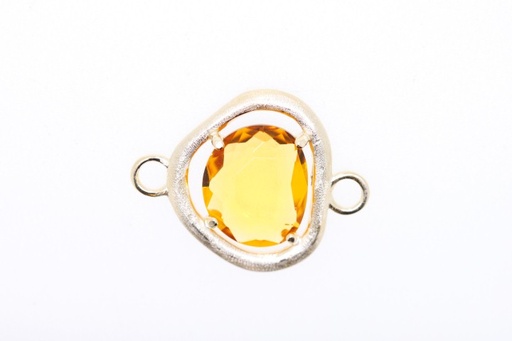 Entrepieza plata baño oro mate zc 