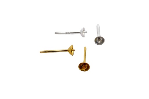 Finding earring silver 925 5.00mm (pack of 50)