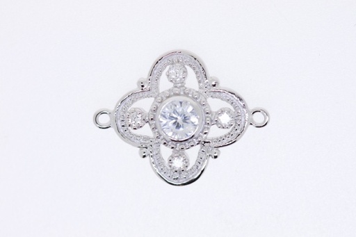 Findind silver 925 cz with gold plated