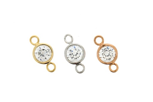 [063670302ZNE] Silver 925 finding cz 5mm