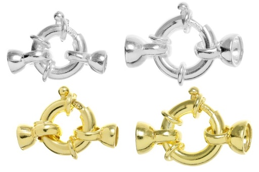 Reasa plata 925 marinera 3mm c/ casquillas 