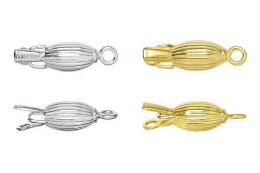 Silver 925 finding lock oval