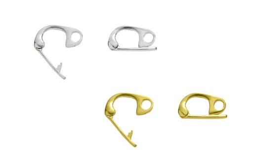 Cierre plata 925 para cadena a presion