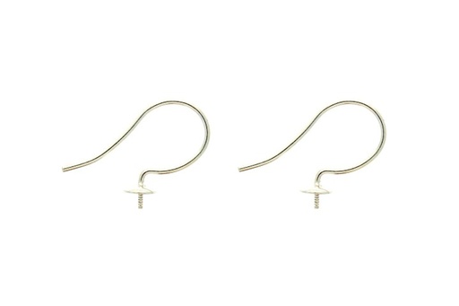 [0825100000PL] Gancho casquillas plata 925 c/perno tornillo 5mm 