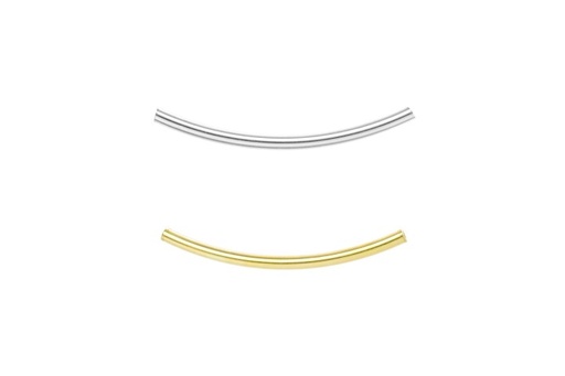 Tubo plata 925 curvado redondo diam.2mm 