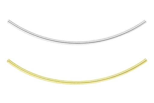 Tubo plata curvado redondo 2mm