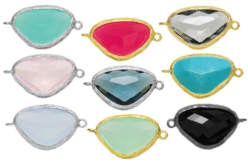 Silver 925  semi precious stone finding