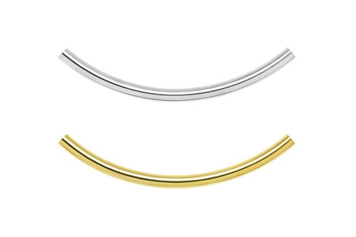 Tubo plata 925 curvo diametro ext.3mm 