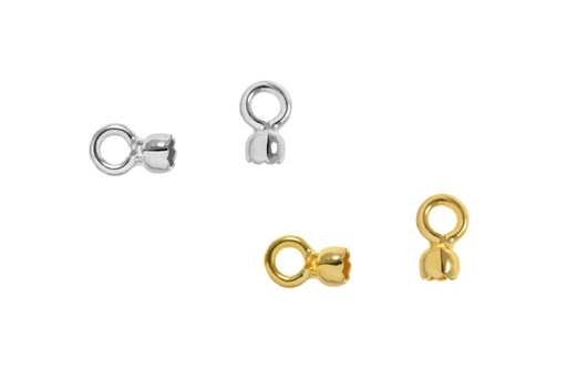 Terminal plata 925 redonda c/anilla cerrada 