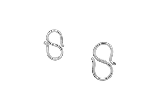 Cierre gancho doble plata 925 