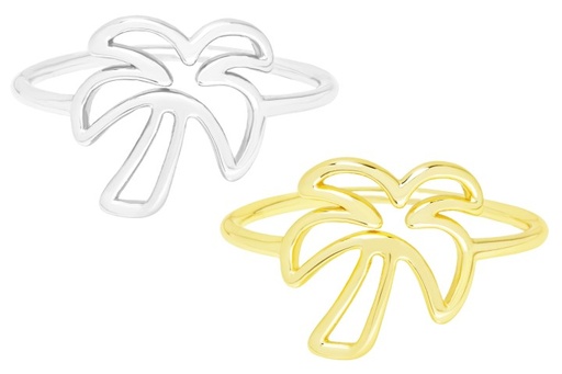 Anillo plata 925 palmera 