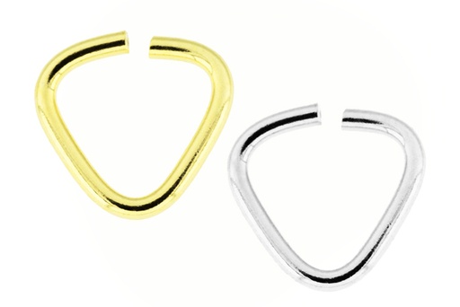 Silver 925  open triangle jump rings