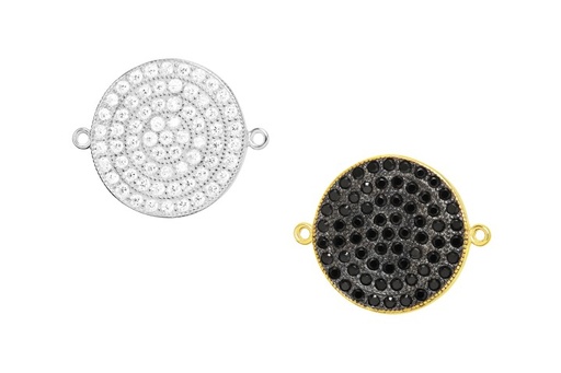 Entrepieza plata 925 circulo cz 