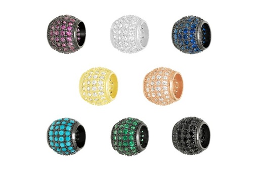 Entrepieza plata 925 zirconita int.4mm 