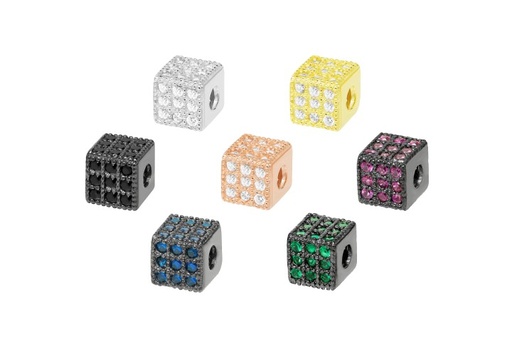 Entrepieza plata 925 zirconita cubos 