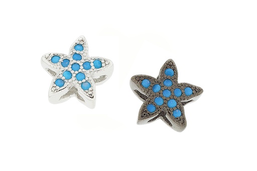 Entrepieza plata 925 zirconita estrella 