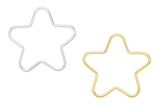 Silver 925 star jump rings