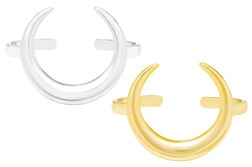 Silver 925 horn ring