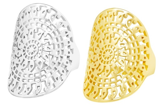 Anillo plata 925 mandala 