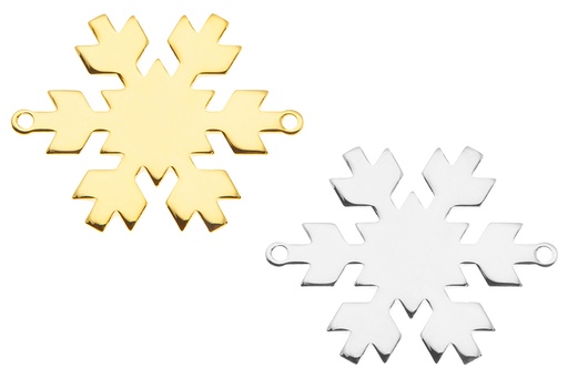 Entrepieza plata 925 copo de nieve 